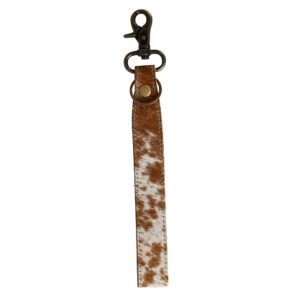 cowhide keyring