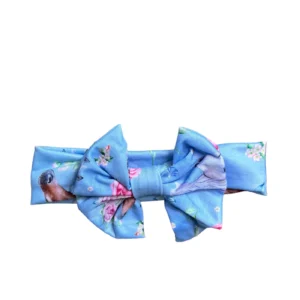 Blue Floral Horse Headband