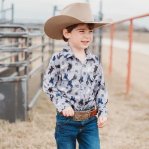Roughstock Long Sleeve Pearl Snap (6-7T)
