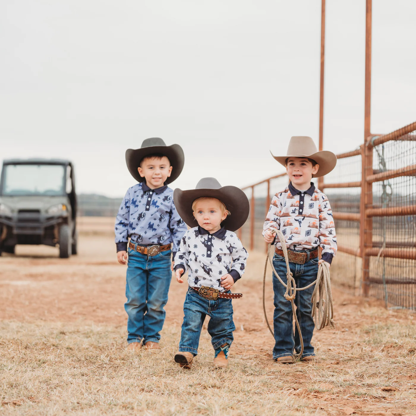 Roughstock Long Sleeve Polo Onesie (0-18M)2