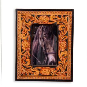 Myrabag Classic Country Hand Tooled Photo Frame