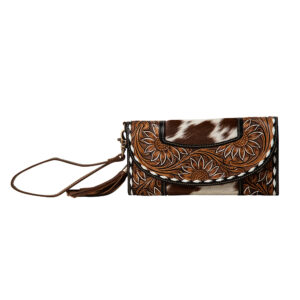 Myrabag Sandstone Trail Hand - Tooled Wristlet Wallet1